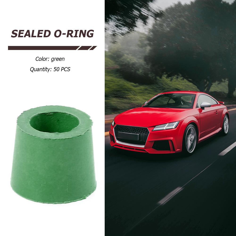 Repair Rubber Sealing O-ring Charging Hose Manifold 50pcs A/C 1/4 Inch Green Outdoor Anti-resistance Repairing Parts