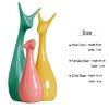 Beautiful Home Decor Lucky Deer Statue Family Ceramic Statues - (Set of 3, Multicolor)