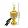 Plug In Scent Warmer Metal Electric Incense Burner Decorative Home Decor for Living Room