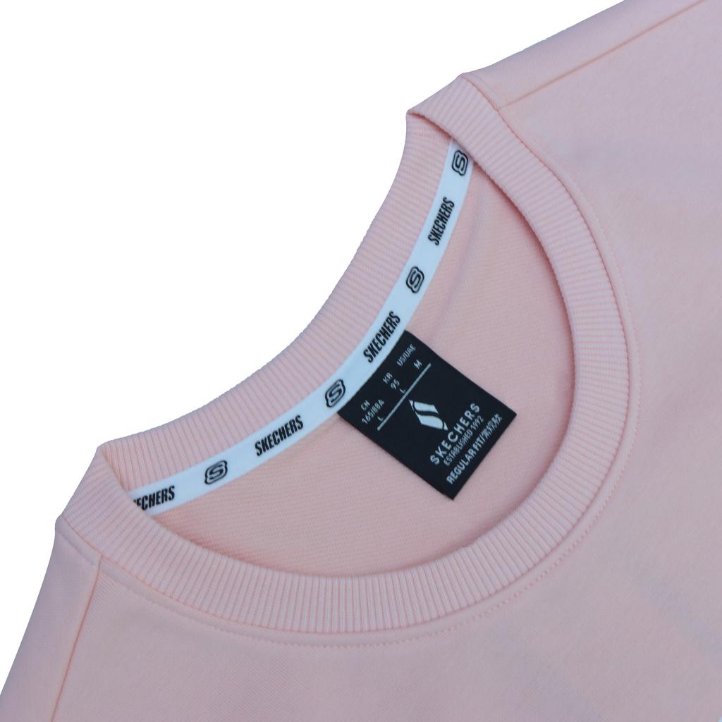 Skechers Casual Round Neck Basic Color Letter Logo Printed Fashion Comfortable Sweatshirt Women tops RF-L223W921-007E