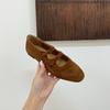 Retro brown square head Mary Jane shoes ballet shoes women's 2025 new Korean version French light mouth single shoes women's shoes