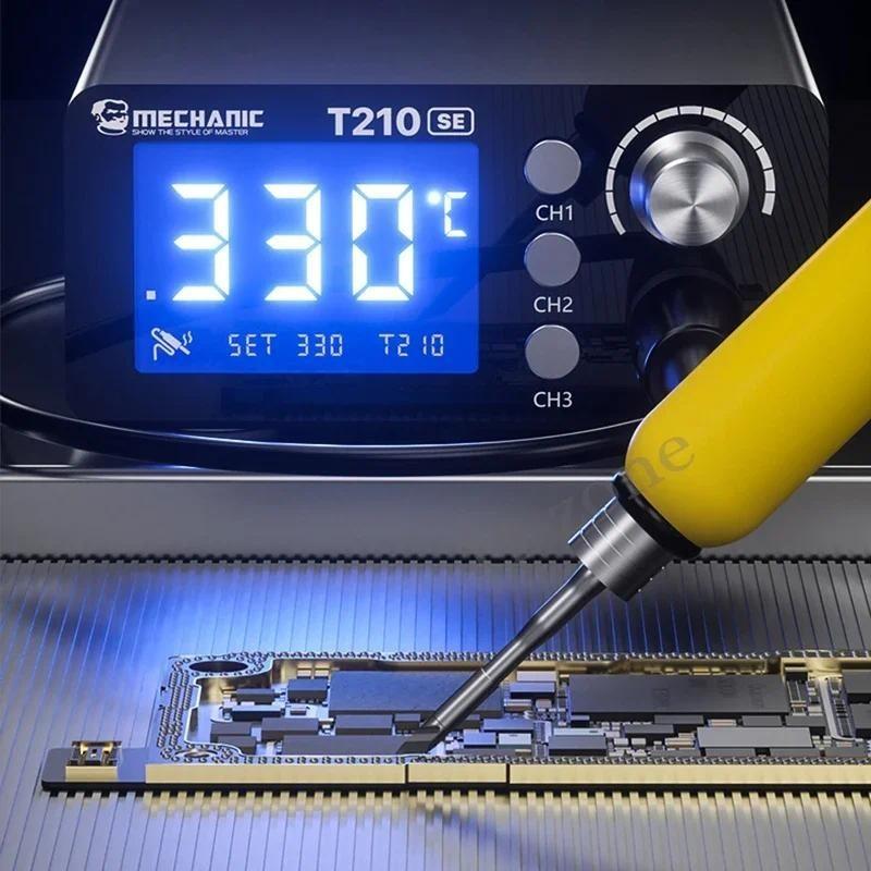 T210 SE Digital Display Thermostatic Soldering Station High Power Quick Heating Micro Electronic Repair Welding Tools