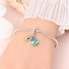 Charm Beads Original Copper Plated Starry Sky Sunflower Pendant Beads Fit Fashion Bracelet Diy Fine Gift Item Women Delicate Jewelry