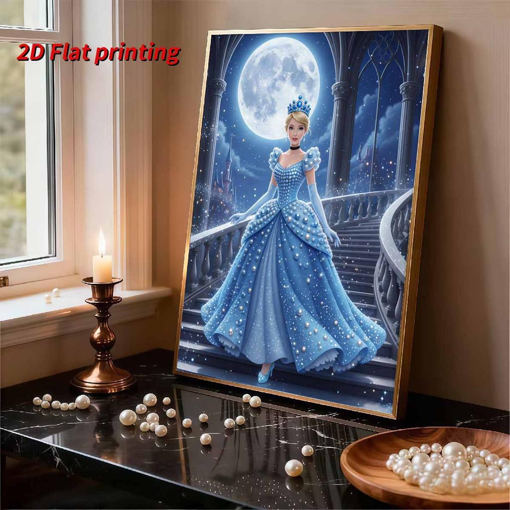 Disney 5D Pearl Painting Set DIY Snow Queen Elsa Painting Creative Hobby Home Decoration Children S Gift Knitted Decoration Wall Decorative Item