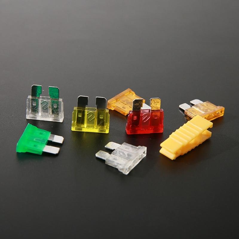 120pcs/set Car Fuses in Storage Box Essential Car Fuses set Insert Type Plastic & Zinc Car Fuses Assortment in Hand Box