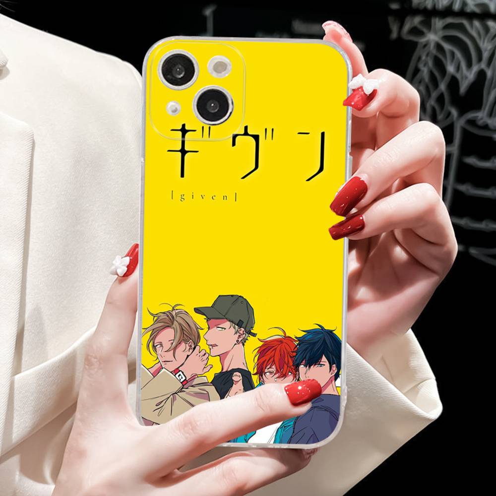 Japanses Cartoon Given Transparent Phone Case For IPhone 17 Air 16 Pro Max 15 14 13 12 11Plus Shockproof Cover