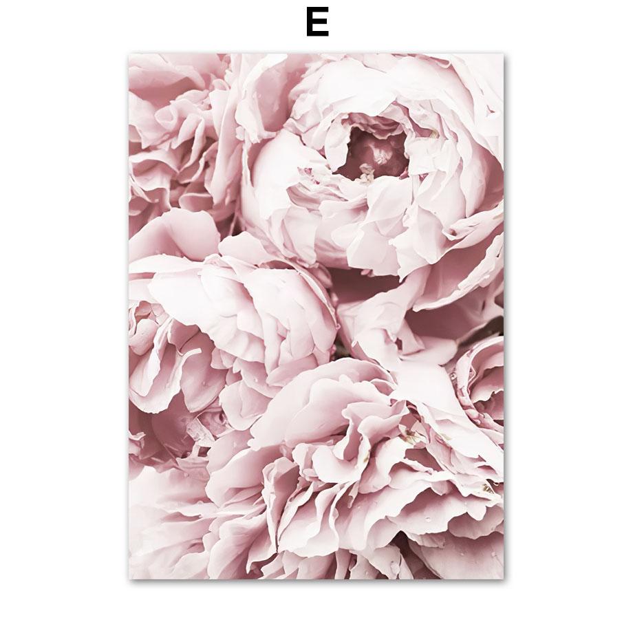 Dievča v okne Ružová pivónia Kvet Šaty Vysoké podpätky Nástenná potlač Plátno Maľba Severský plagát Nástenné obrazy pre dekoráciu obývacej izby