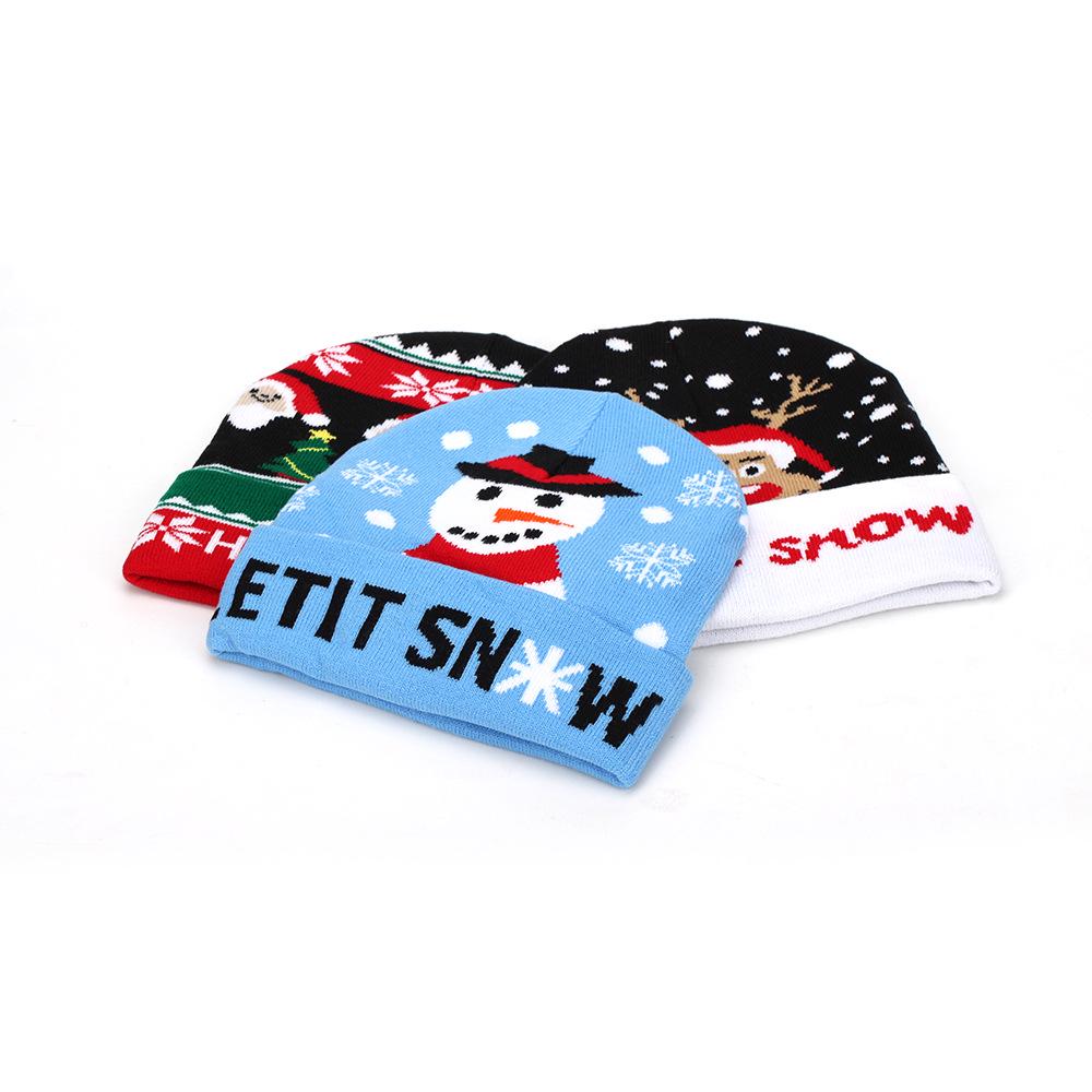 Unisex Christmas Jacquard Knit Beanie - Simple & Versatile Autumn/Winter Hot Style