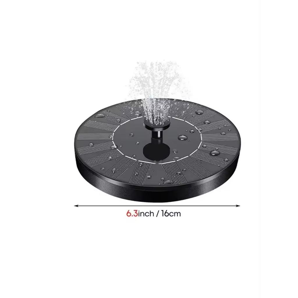 1pc Solar Fountain Pump, Waterscape Outdoor Solar Bird Bath Fountain, Independent Floating, For Gardens, Terraces, Bathtubs, Ponds, Swimming Pools