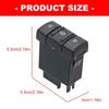 Car Window Control Switches Assembly for Vehicle 7700817339, Driver Side Black ABS Replacement for Worn Driver Door Window Button Repair in Daily