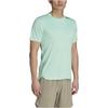 Adidas Solid Round Neck Straight Cut Pullover Short Sleeve T-Shirt Men Tops Light-Green IB9099