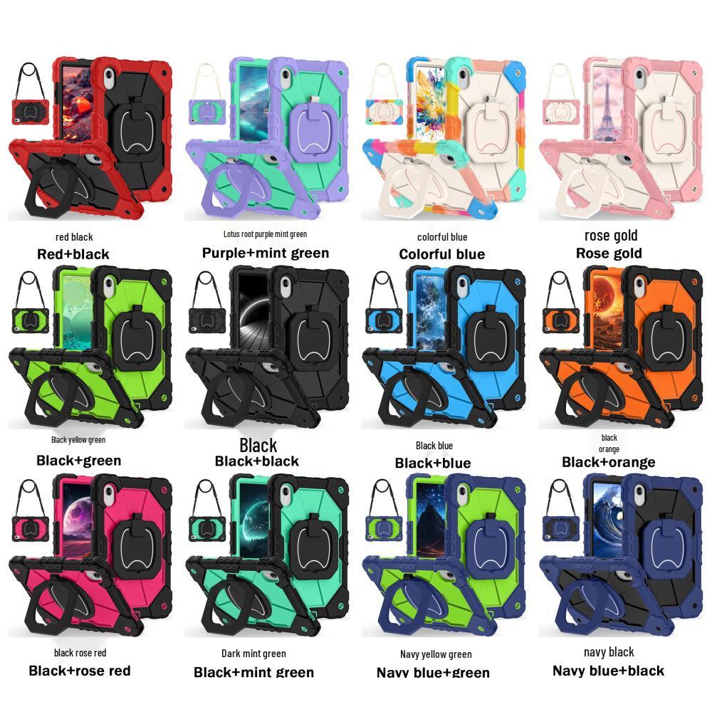 Lenovo Xiaoxinpad M11 2025 11-inch Drop-proof Case with 360° Rotating Stand and Hand Strap
