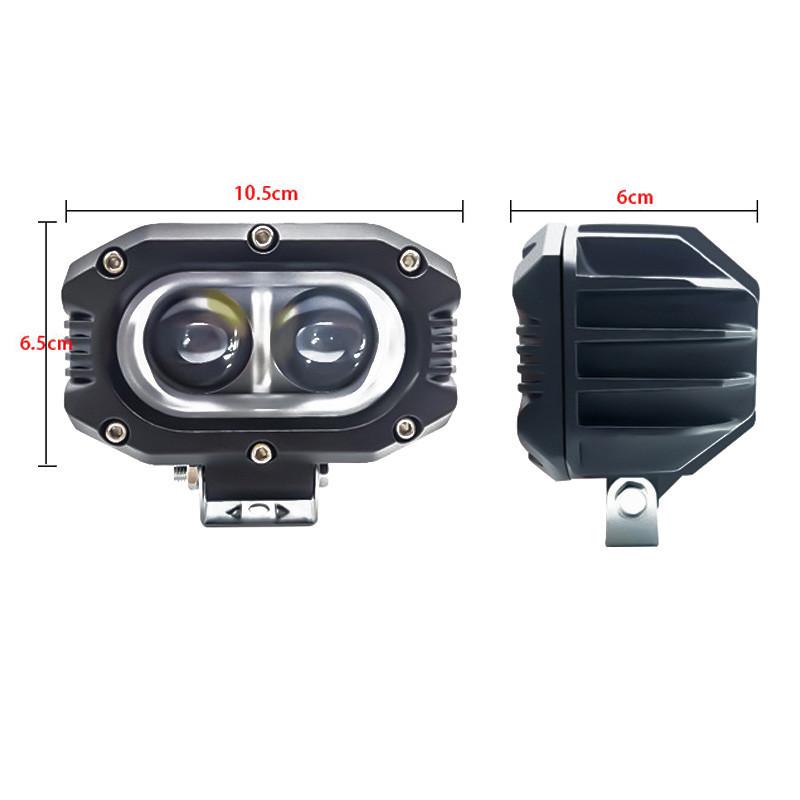 1/2 peças Luzes de neblina para motocicleta LED Lâmpada de neblina auxiliar Amarelo Branco Holofote Luz de direção Luzes de trabalho Universal para caminhão SVU UTV