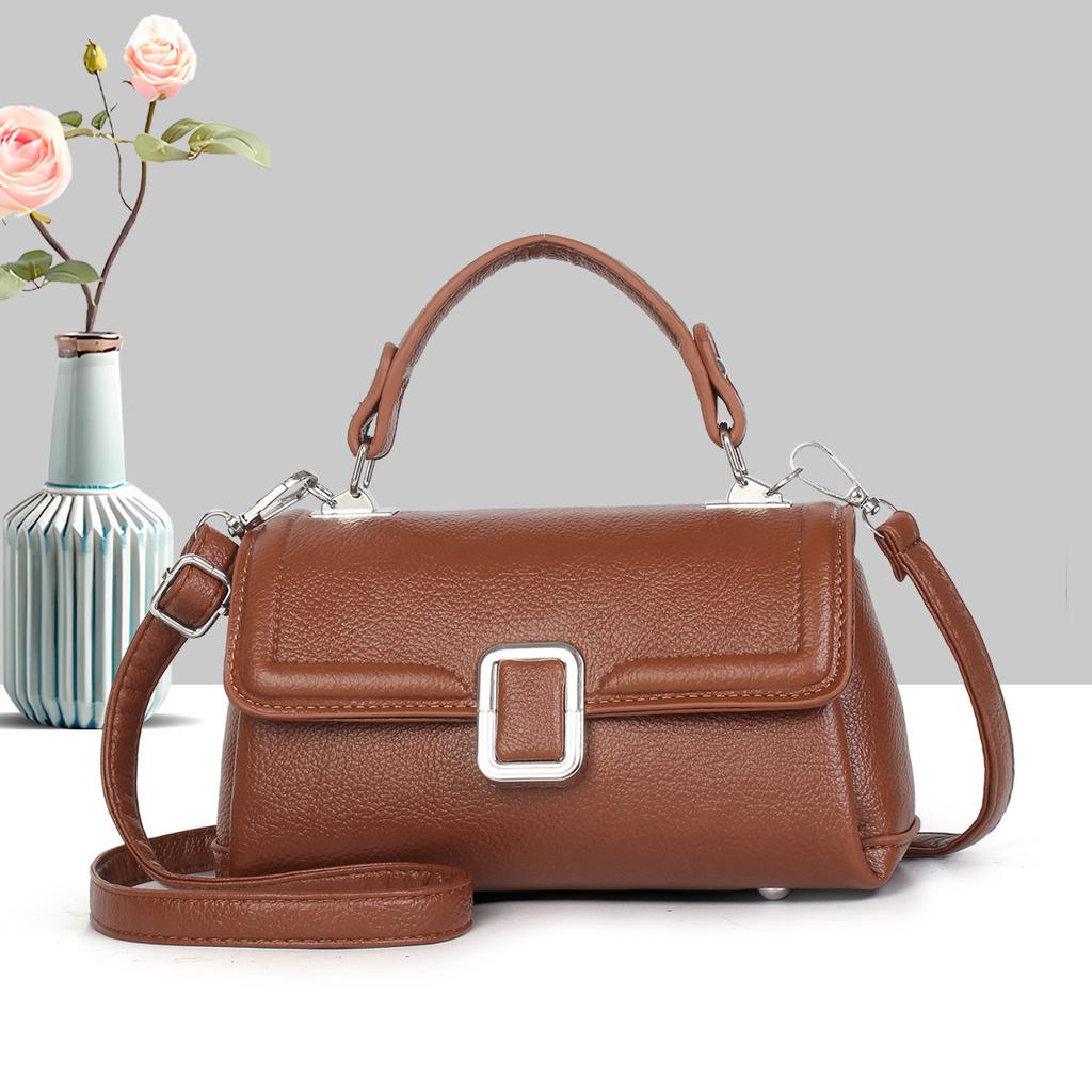 Retro High-end Portable Small Square Bag Women's 2025 New Niche Design Fashionable and Versatile Commuter Shoulder Messenger Bag