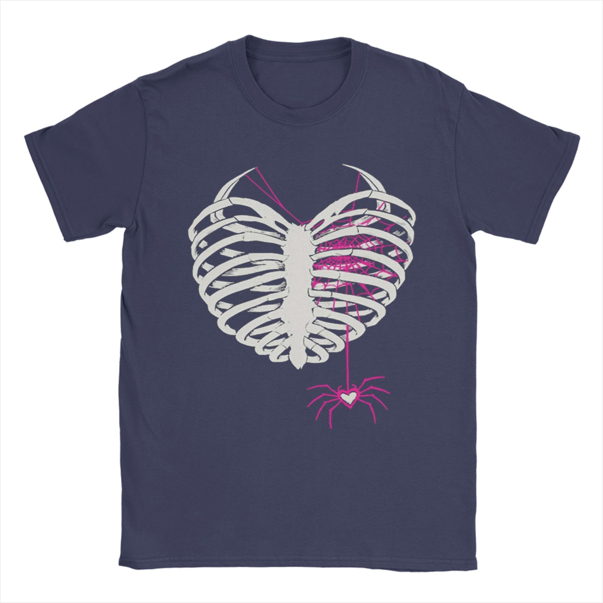 

Vintage AJ Lee Spider Web T-Shirt for Men Crewneck 100% Cotton T Shirts Short Sleeve Tee Shirt Summer Clothes 4XL