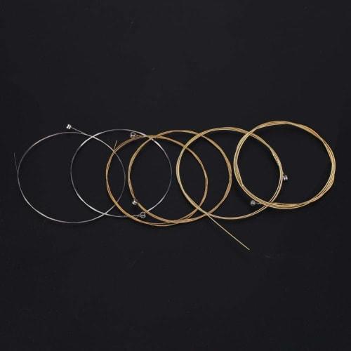 6-String Acoustic Guitar String Set, Stainless Steel, Anti-Oxidation & Rust-Resistant, Easy To Use, Stringed Instrument Accessories