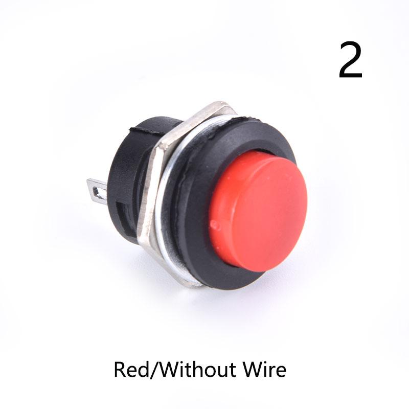 16Mm 12V-24V Waterproof Car Led Power Push Button Momentary Switch Metal On/Of