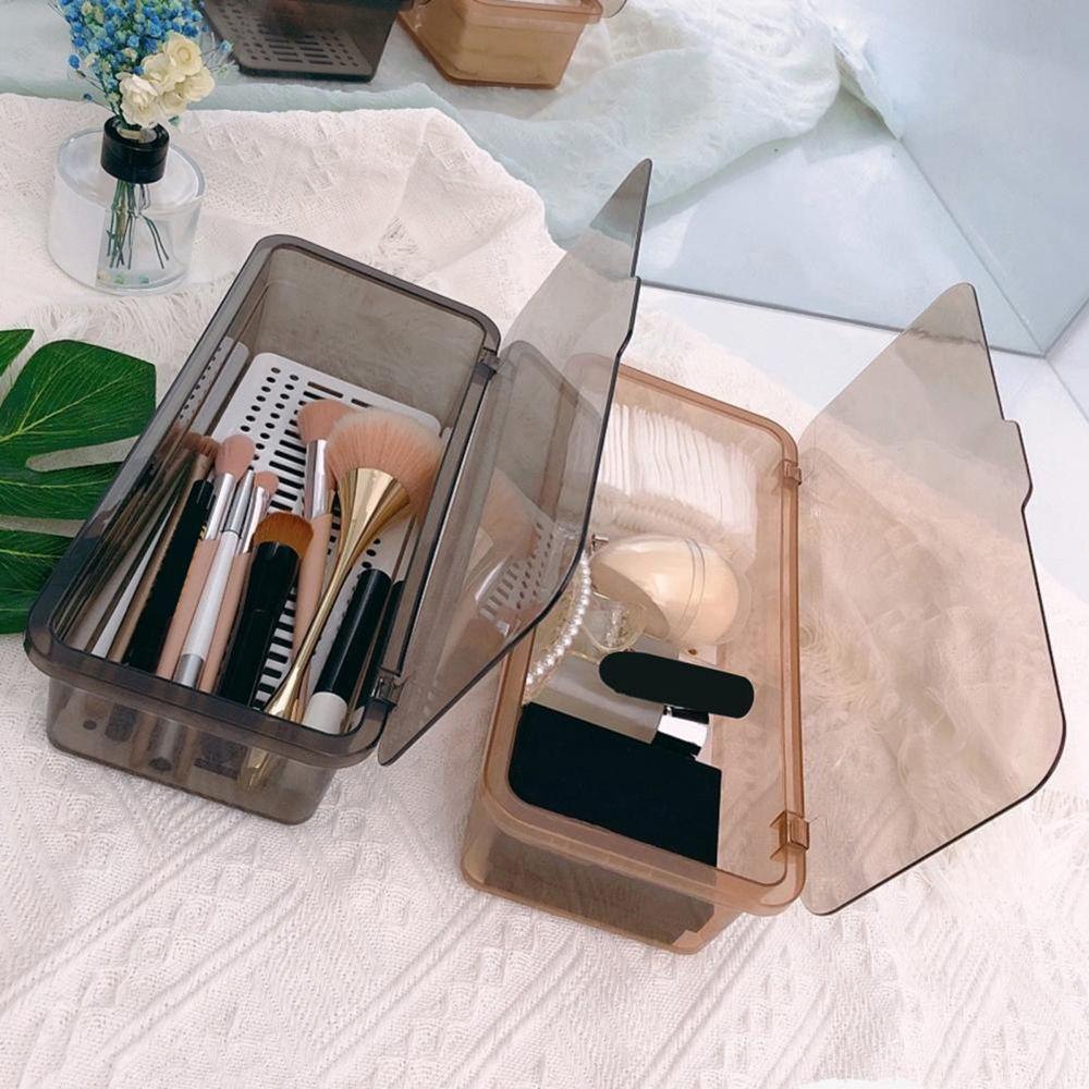 Portable Spoon Fork Tray Cutlery Storage Box Tableware Organizer Cosmetic Make-up Brush Holder