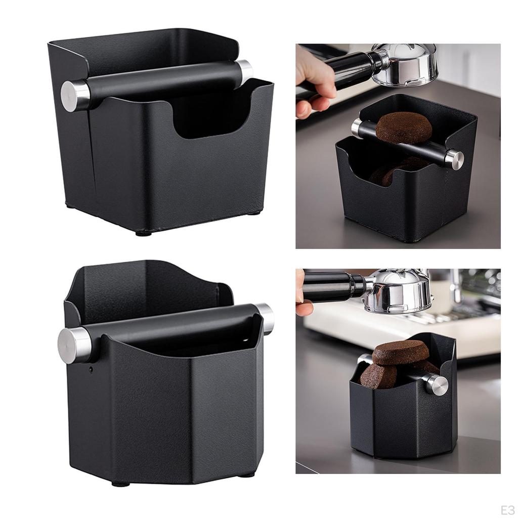 Kompaktní design nádoby na espresso Knock Bin s odnímatelným nástrojem