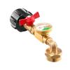Adapter do tankowania zbiorników propanu 1 funtowy Konwerter z 20 funtów na 1 funt z zaworem manometrycznym Mosiężny kolanko 90 stopni Adapter do tankowania zbiornika propanu do grilla kuchenki kempingowej