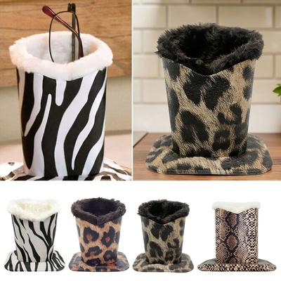Leather Eyeglass Stand Zebra Stripes Sunglass Holder Fashion Eyeglass Display Stands  Office