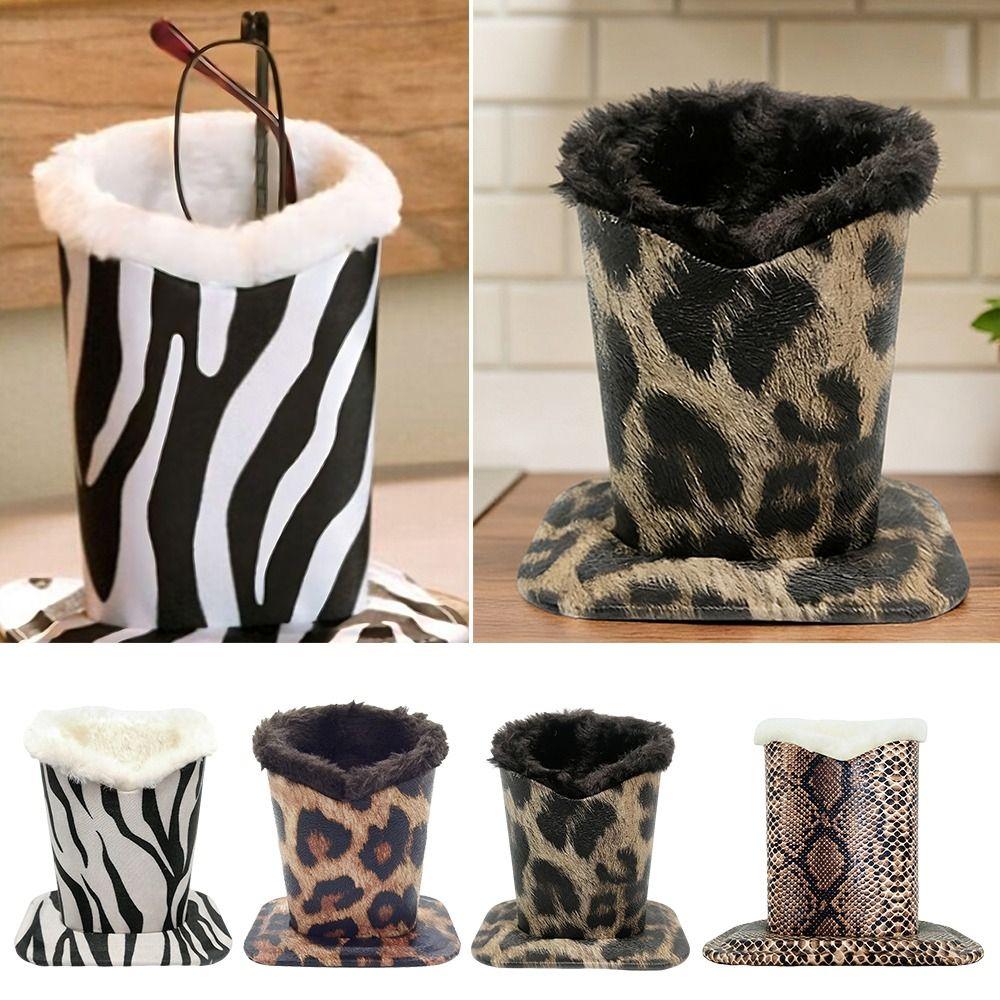 Leather Eyeglass Stand Plush Glasses Shelf Fashion Sunglass Holder Office