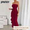 JPNTKY Modă Femei Vară Primăvară Culoare Solidă Imprimeu Fără Mâneci Rochii Casual