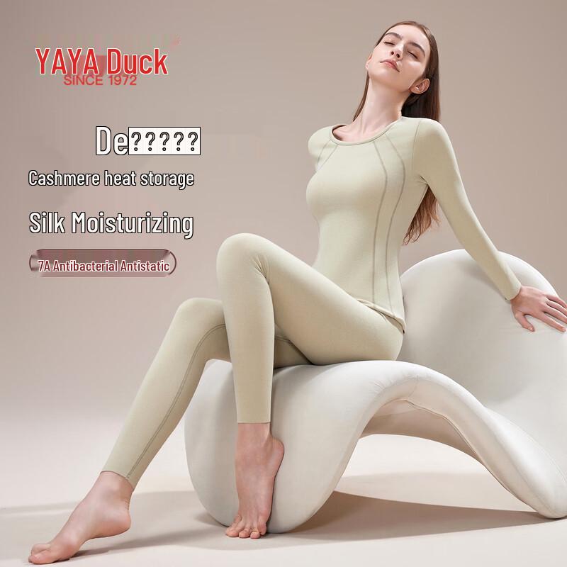 

YAYA Women s Thermal Underwear Set with Cashmere & Silk XL