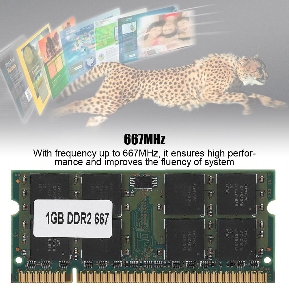 DDR2 1G 667MHZ for PC2 5300 Notebook Fully Compatible Memory for Intel AMD 200Pin