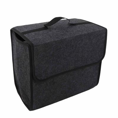 Organizzatore Portaoggetti da Bagagliaio Grigio Scuro Pieghevole Contenitore Portaoggetti per Carico Design con Fondo Antiscivolo per Auto