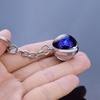 Women For Men Double Side Scorpio Zodiac Keychain Key Rings 12 Constellation Glass Ball Keychain