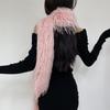 Furry Furs Collar Scarf for Winter Decorative Neck Gaiter Long Furs Shawl Adult Teens Warm Neckwear Formal Dress Collar