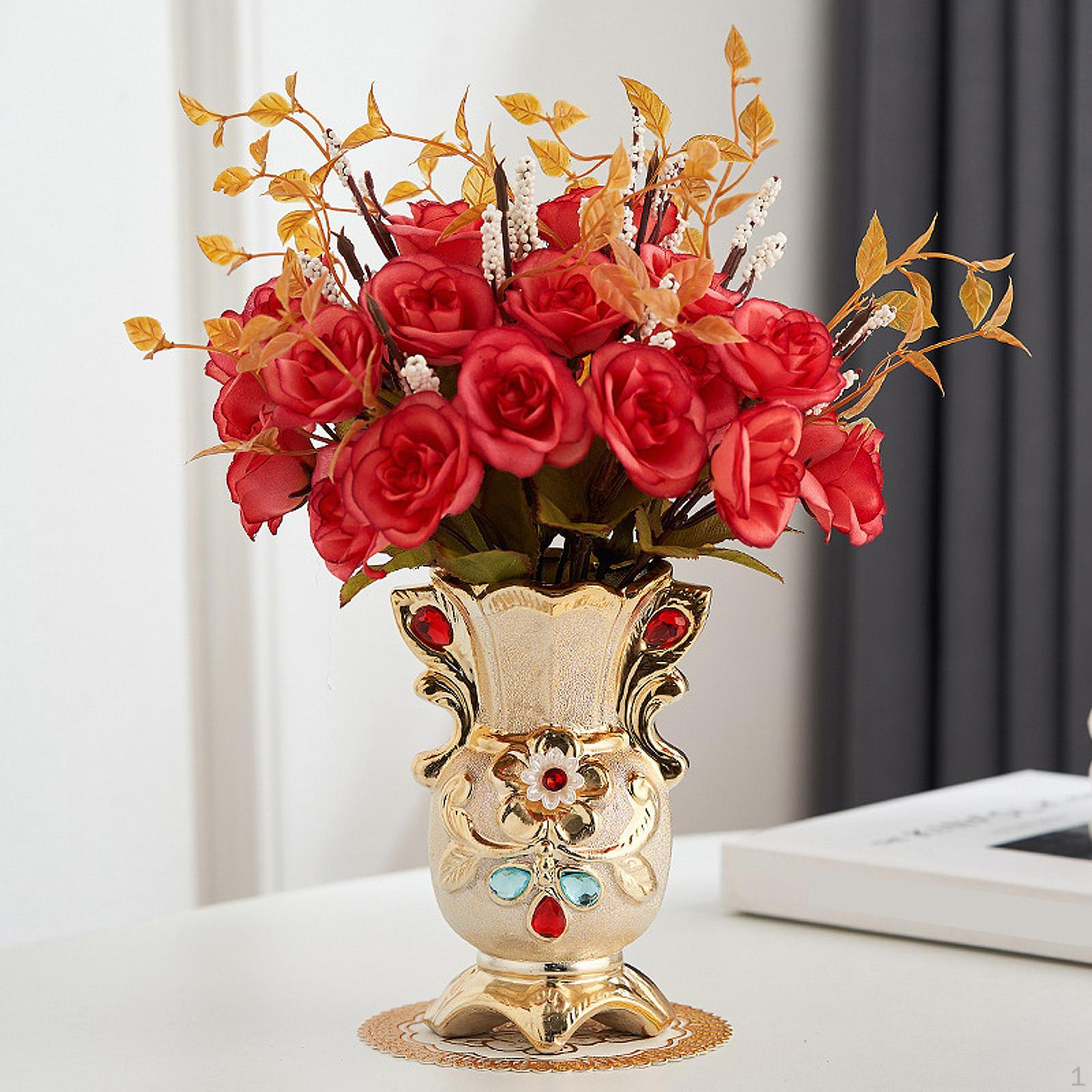 

Искусственные цветы с вазой, цветочным горшком, композиция для гостиничных вечеринок B