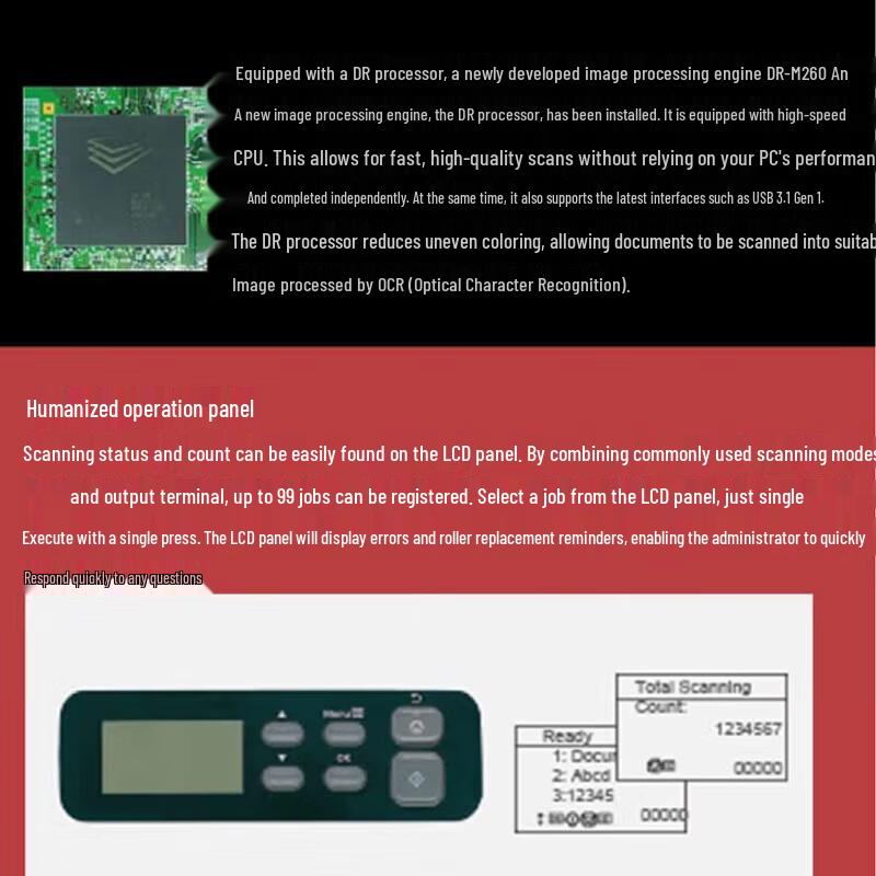 Canon DR-M260E A4 High-Speed Document Scanner