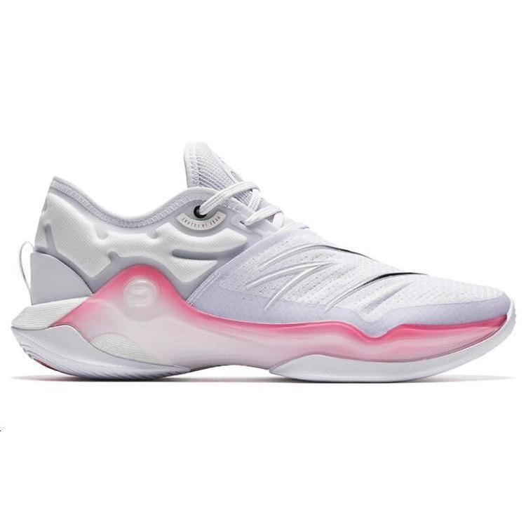 New Anta Skyline 1 Low Anti Slip Wear Resistant Low Top Basketball Shoes Men's Bright Pink 112331107-2