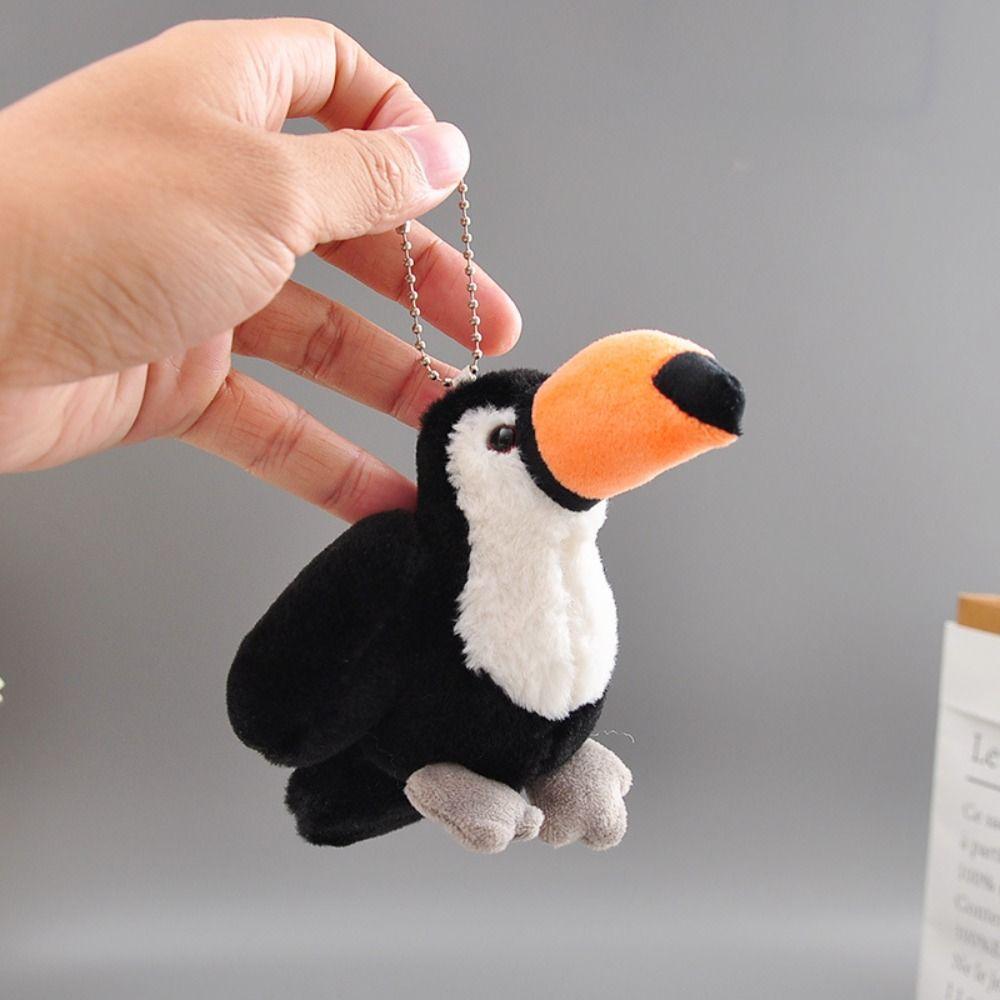 Simulation Pelican Plush Keyring Stuffed Animal Swan Stuffed Doll  Christmas Gift