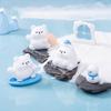 60 Pcs Mini Resin Polar Bear Figurine Tiny Little Arctic Animal Statue Small Polar Bear Penguin Miniature Figures for DIY Crafts