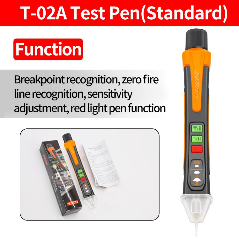 

Non-Contact Voltage Tester Pen Smart Voltage Detector Infrared Indicator 12-1000V Test Pencil Breakpoint Finder With Flashlight
