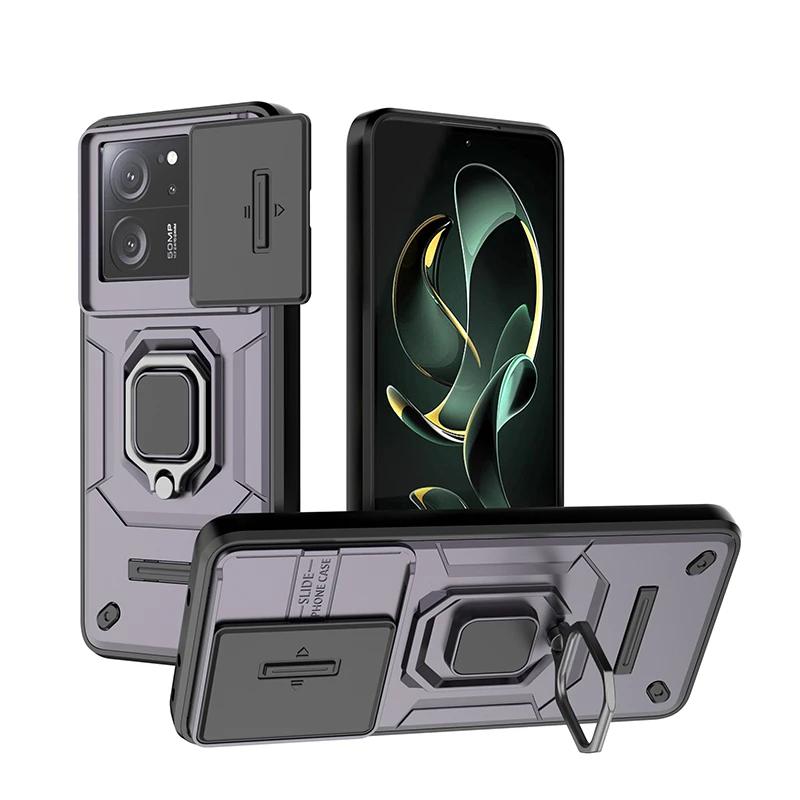 Für xiaomi 13t pro Hülle Schiebekamera Schutzhüllen für xiaomi 13t mi113 mi 13 t pro xiaomi13t magnetischer Halter Rückseite