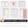 ADHD Cleaning Planner | Home Cleaning Schedule for Adults | Daily, Weekly, Monthly, Yearly Cleaning Checklist | Declutter, Organizing, Family | ADHD