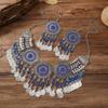 Gypsy Bohemia Chic Vintage Metal Coin Crystal Tassel Jewelry Sets Women Hippie Turkish Ethnic Tribal Necklace Earring Set