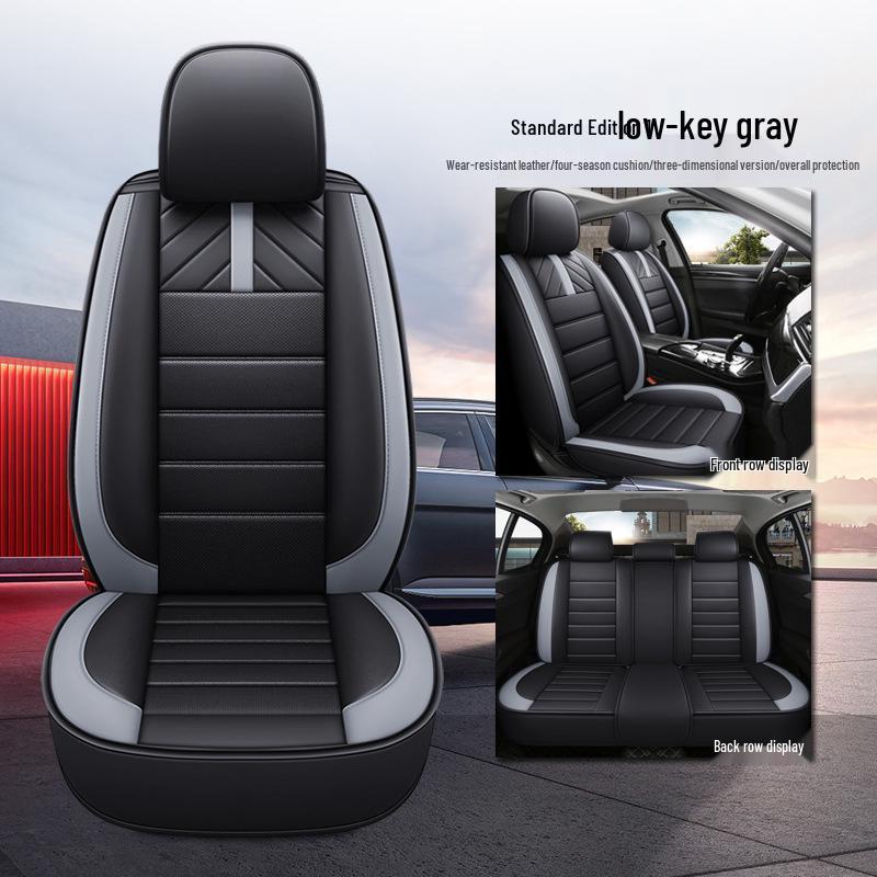 

Универсальная подушка на сиденье автомобиля из натуральной кожи - Дышащая, с полным охватом, на все сезоны. Universal for Five-Seater Cars