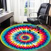 1PC Tie-dye Pattern Chair Carpet for Office, Indoor Non-Slip Washable Carpet, Soft Comfortable Mat For Office Room yy250930237