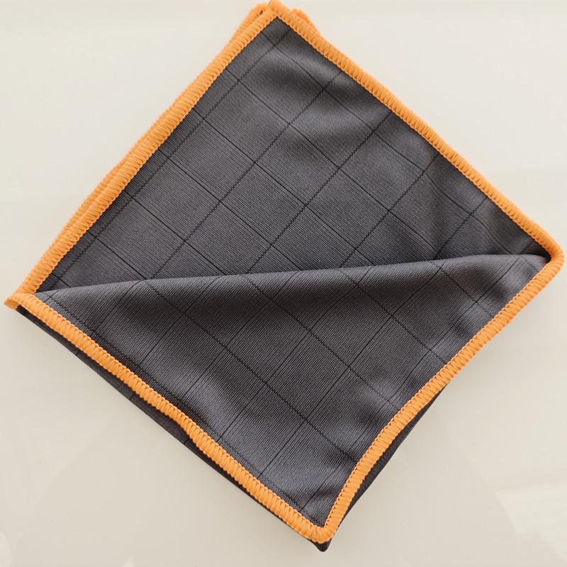Cross-Border Multi-functional Checkered Microfiber Carbon Fiber Glass Cleaning Cloth