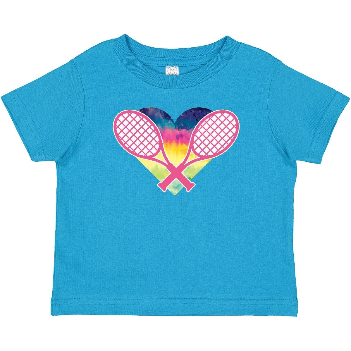 Inktastic Tennis Racket Heart Cute Baby T-Shirt Sports Pretty Apparel Shower 160