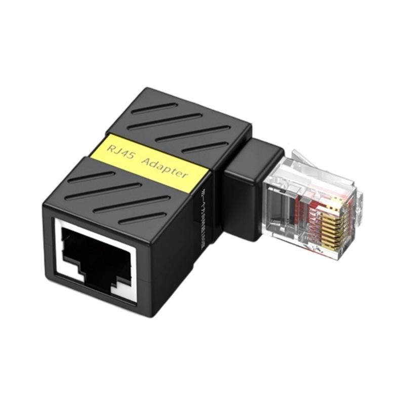 

90Degree Rotatable Ethernet Coupler For Cat6 Cables Male And Female RJ45 Connectors 360 Rotating 1000mbps Bandwidth 1