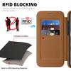 For iPhone 16 Plus Case Compatible with MagSafe RFID Blocking Card Holder Leather Phone Cover