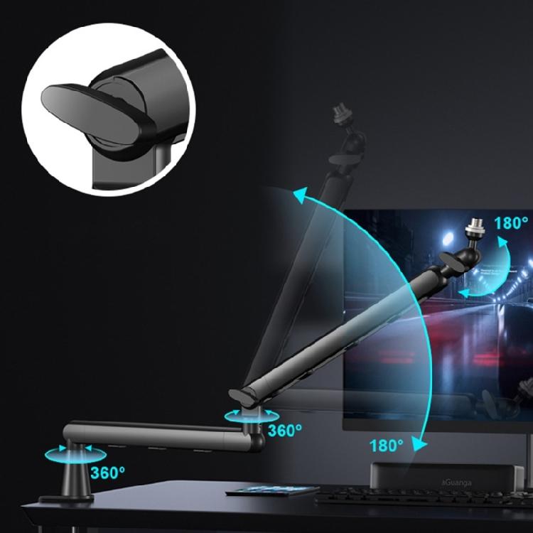 Boom Arm Adjustable 360 Rotatable Microphones Stainless Steel Mics Desk, Table Stand Foldable Scissor Stable Mount