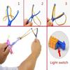 Rocket Slings Flying Toys with Led Lights, LED Arrow Helicopters with Launchers,Summer Outdoor Game Toy Party Favor for Kids