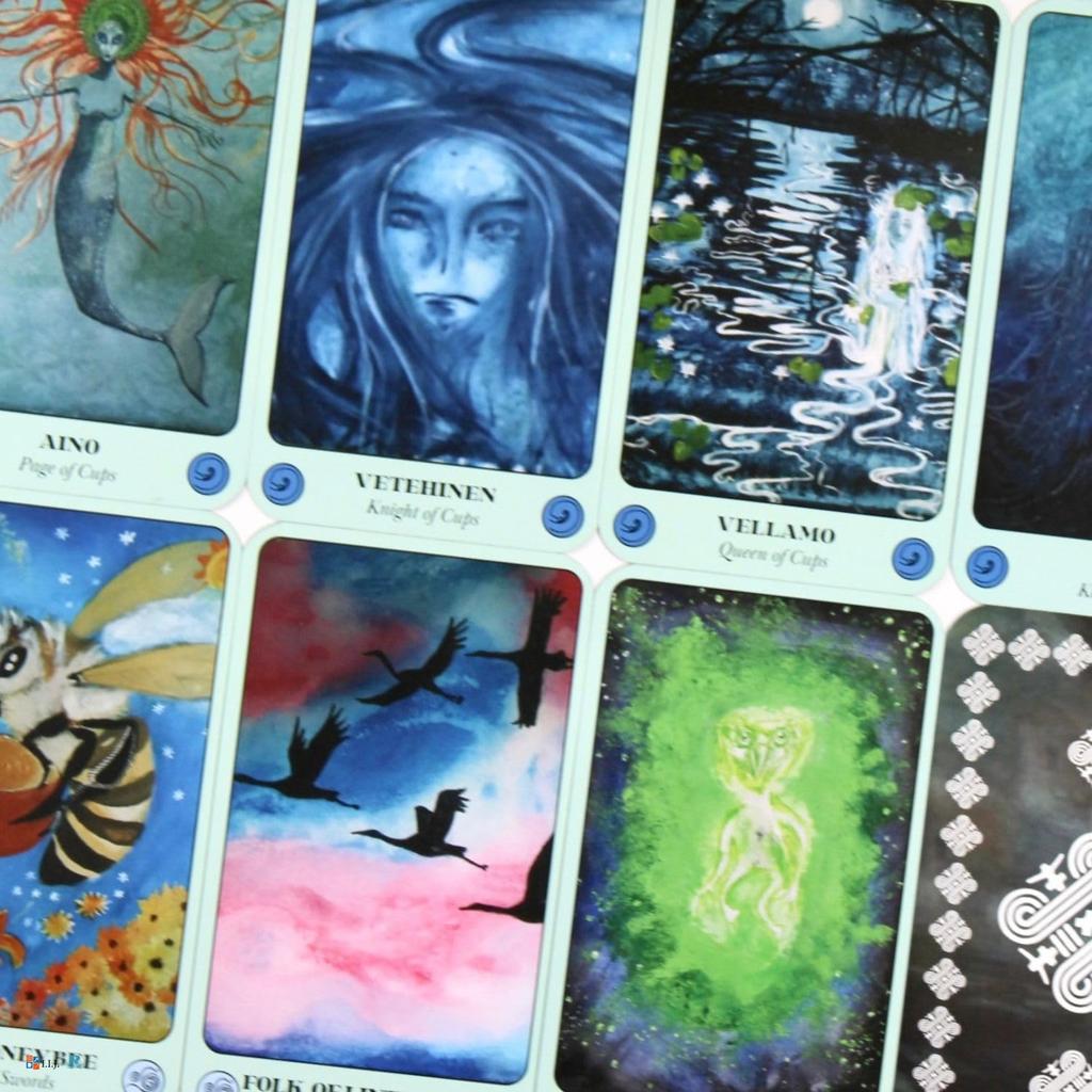 I.I.J Tarot Cards, Mythologia Fennica Tarot, 78 Cards, Tarot Reading, with Japanese Instructions, Authentic